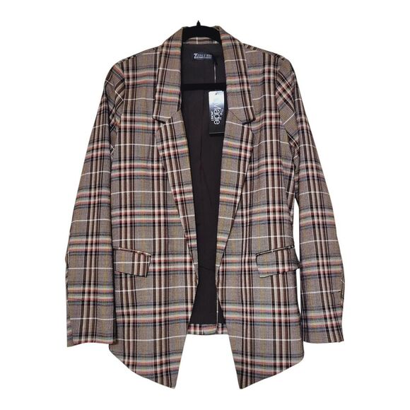 7th Avenue Design Studio Plaid Blazer Jacket S Tall Academia Fall Preppy New $89 - Picture 7 of 8